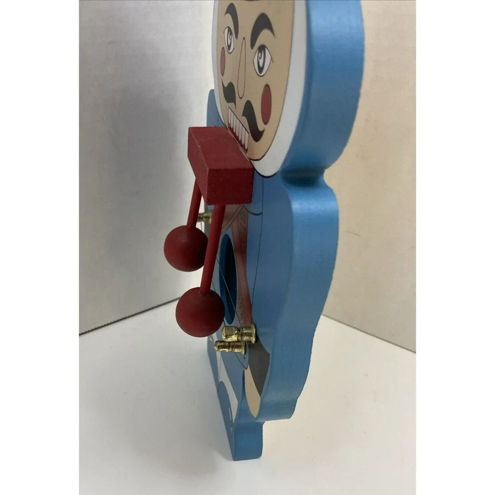 Vintage Nutcracker Toy Soldier Decorative Wall Hanging‎ with String Chimes 9 in